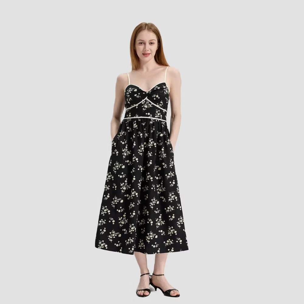 Ladder-Trim Halter Mini Dress